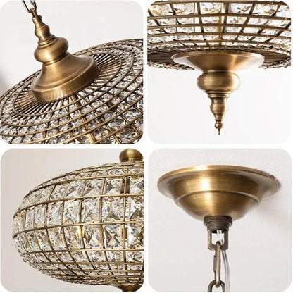 Eclairage suspension Suspension orientale en cristal