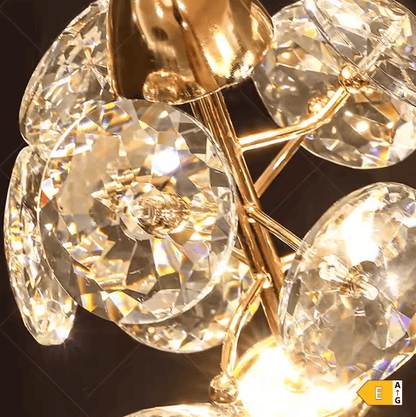 Eclairage suspension Suspension plafond haut cristal stars