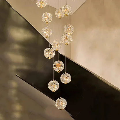 Eclairage suspension Suspension plafond haut cristal stars