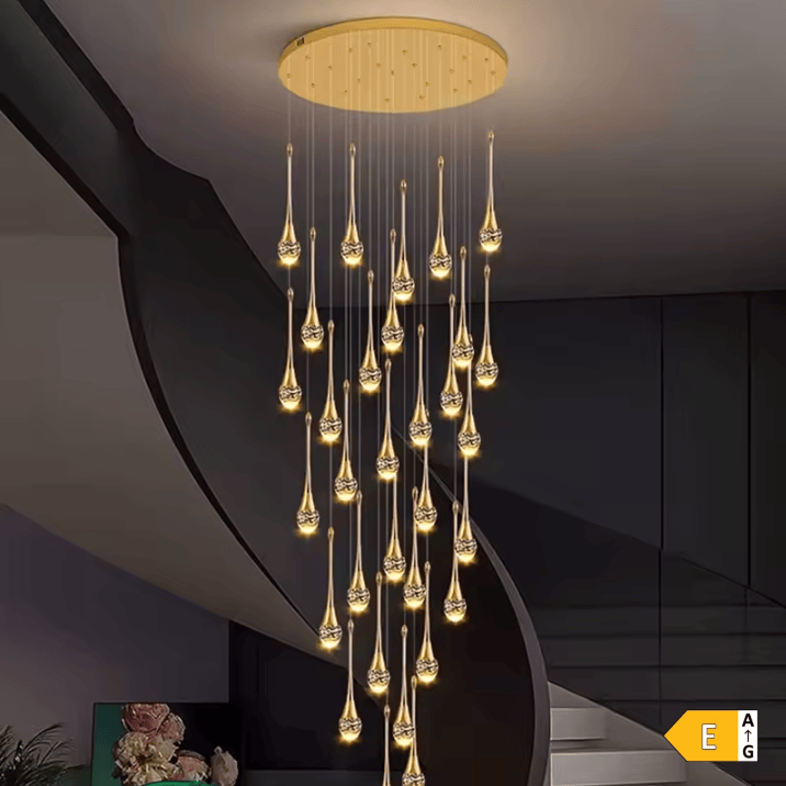 Eclairage suspension Suspension plafond haut goutte d'eau