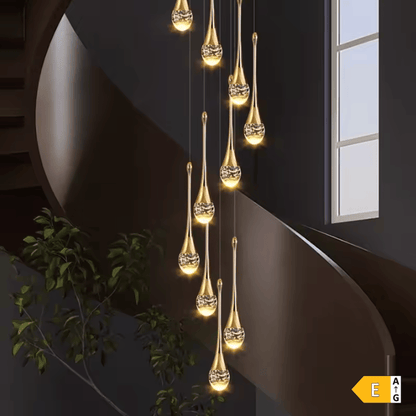 Eclairage suspension Suspension plafond haut goutte d'eau