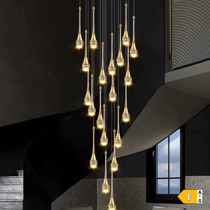 Eclairage suspension Suspension plafond haut goutte d'eau