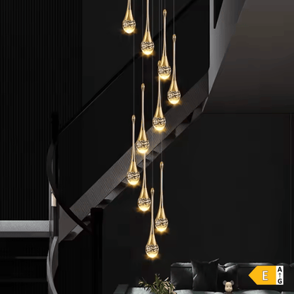 Eclairage suspension Suspension plafond haut goutte d'eau