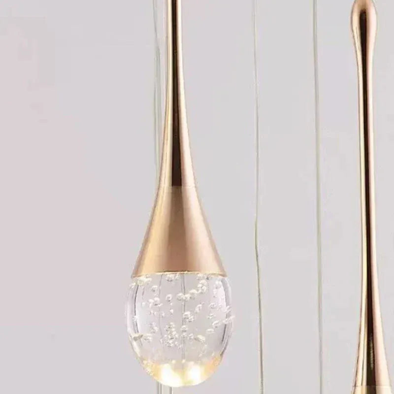 Eclairage suspension Suspension plafond haut goutte d'eau