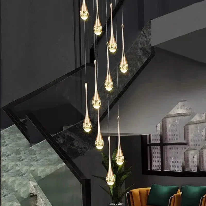 Eclairage suspension Suspension plafond haut goutte d'eau