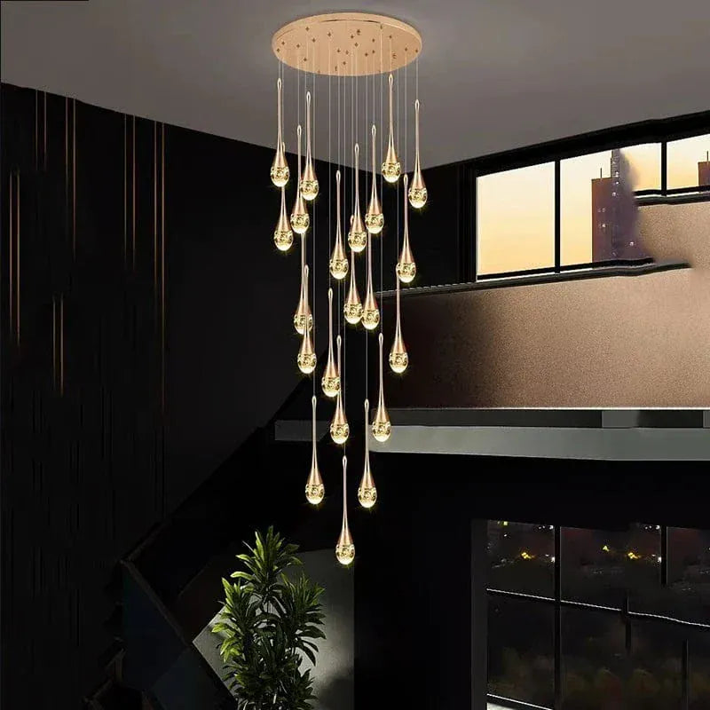 Eclairage suspension Suspension plafond haut goutte d'eau