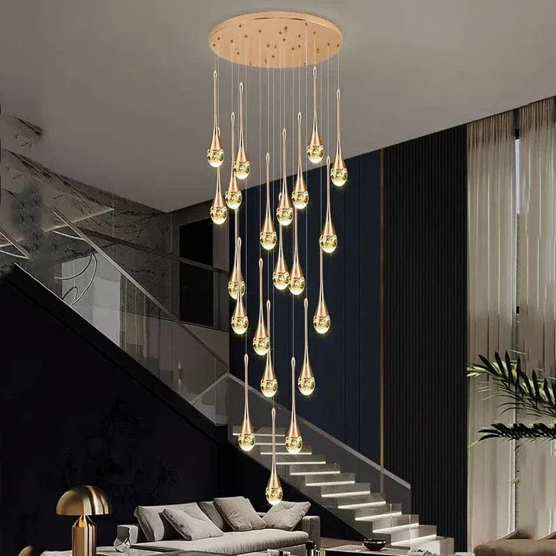 Eclairage suspension Suspension plafond haut goutte d'eau