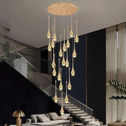 Eclairage suspension Suspension plafond haut goutte d'eau