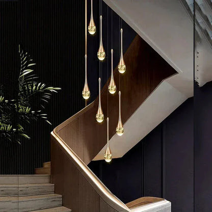 Eclairage suspension Suspension plafond haut goutte d'eau