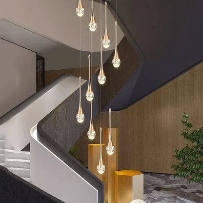 Eclairage suspension Suspension plafond haut goutte d'eau