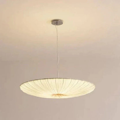 Eclairage suspension Suspension plate en tissu