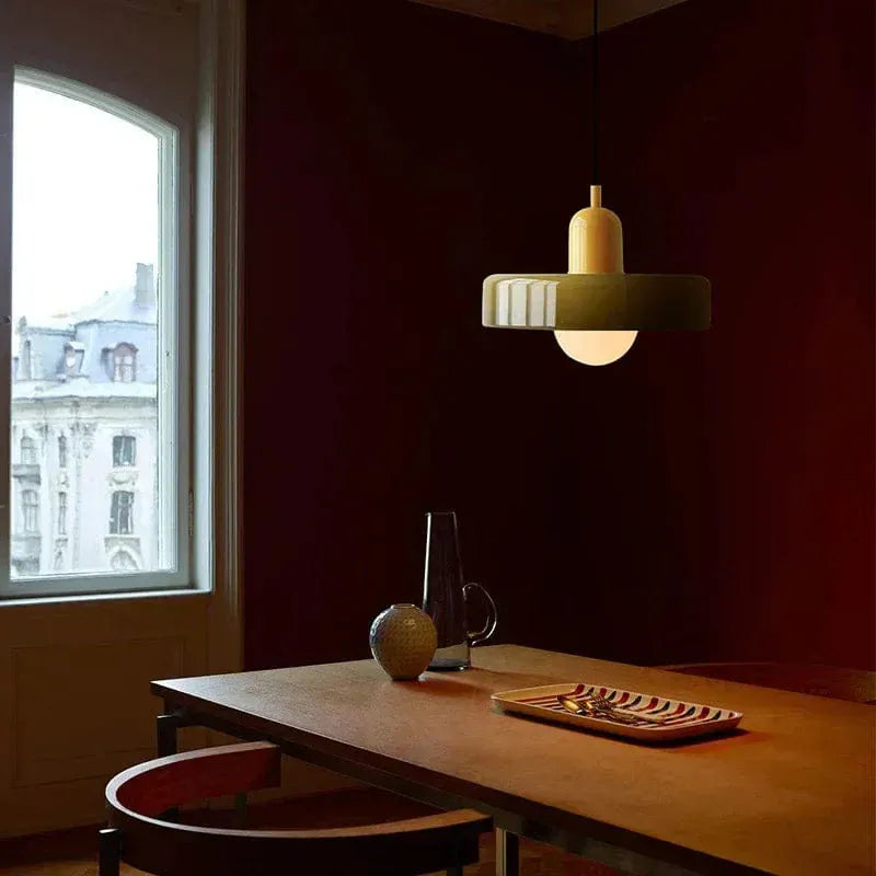 Eclairage suspension Suspension scandinave vintage en verre