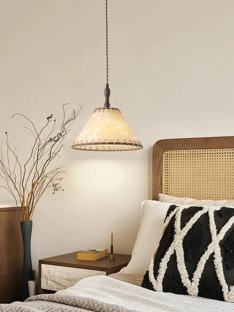 Eclairage suspension Suspension tissu style ancien