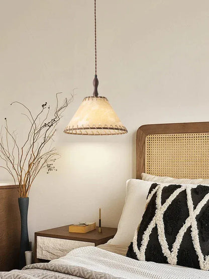Eclairage suspension Suspension tissu style ancien