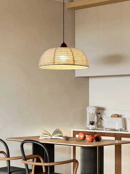 Eclairage suspension Suspension tissu style ancien