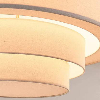 Eclairage suspension Suspensions en tissu design classique