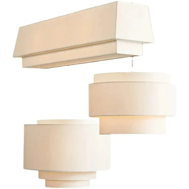 Eclairage suspension Suspensions en tissu design classique