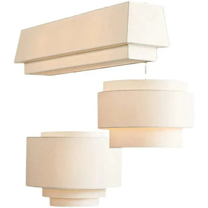 Eclairage suspension Suspensions en tissu design classique