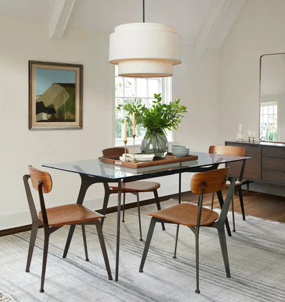 Eclairage suspension Suspensions en tissu design classique