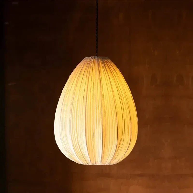 Eclairage suspension Suspensions en tissu plissé