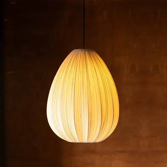 Eclairage suspension Suspensions en tissu plissé