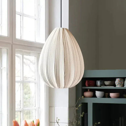 Eclairage suspension Suspensions en tissu plissé