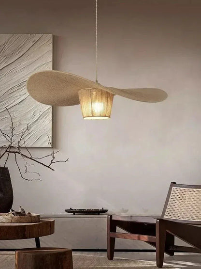 ECLAIRAGE SUSPENSION Suspesion en corde de chanvre