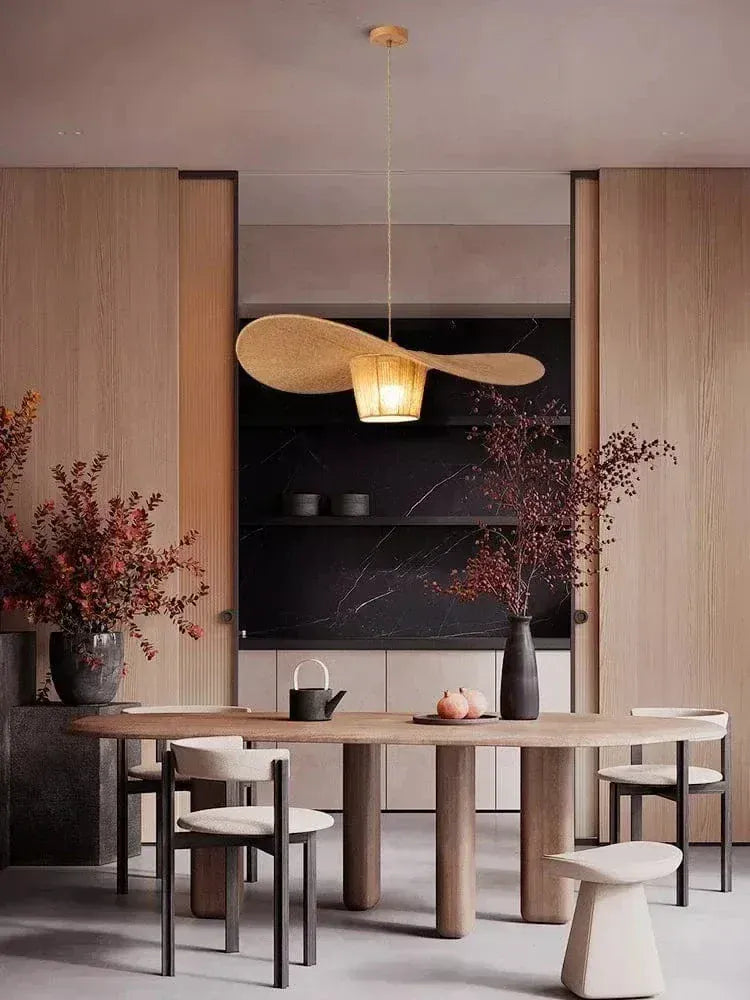 ECLAIRAGE SUSPENSION Suspesion en corde de chanvre