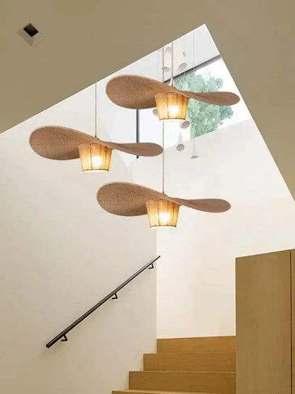 ECLAIRAGE SUSPENSION Suspesion en corde de chanvre