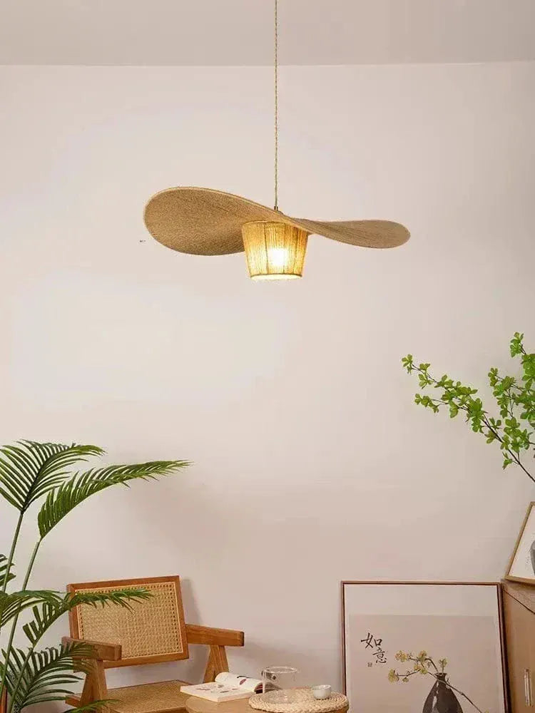 ECLAIRAGE SUSPENSION Suspesion en corde de chanvre