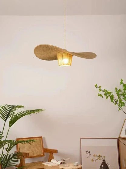 ECLAIRAGE SUSPENSION Suspesion en corde de chanvre